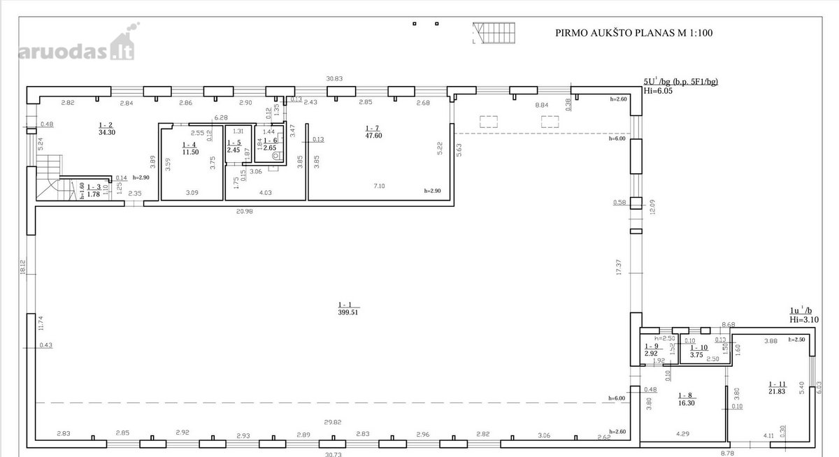 627 m2 bendro ploto pastatas Avižieniuose, - nuotraukos Nr. 34