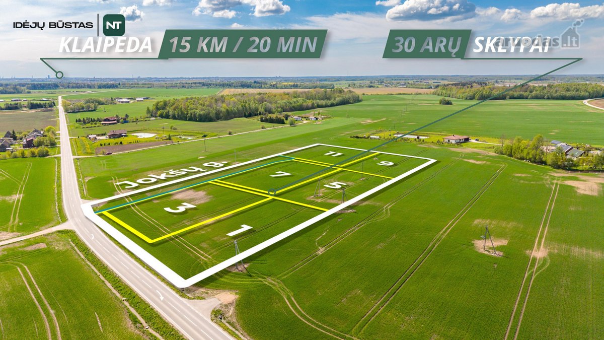 Parduodami 30 Arų Namų Valdos Sklypai