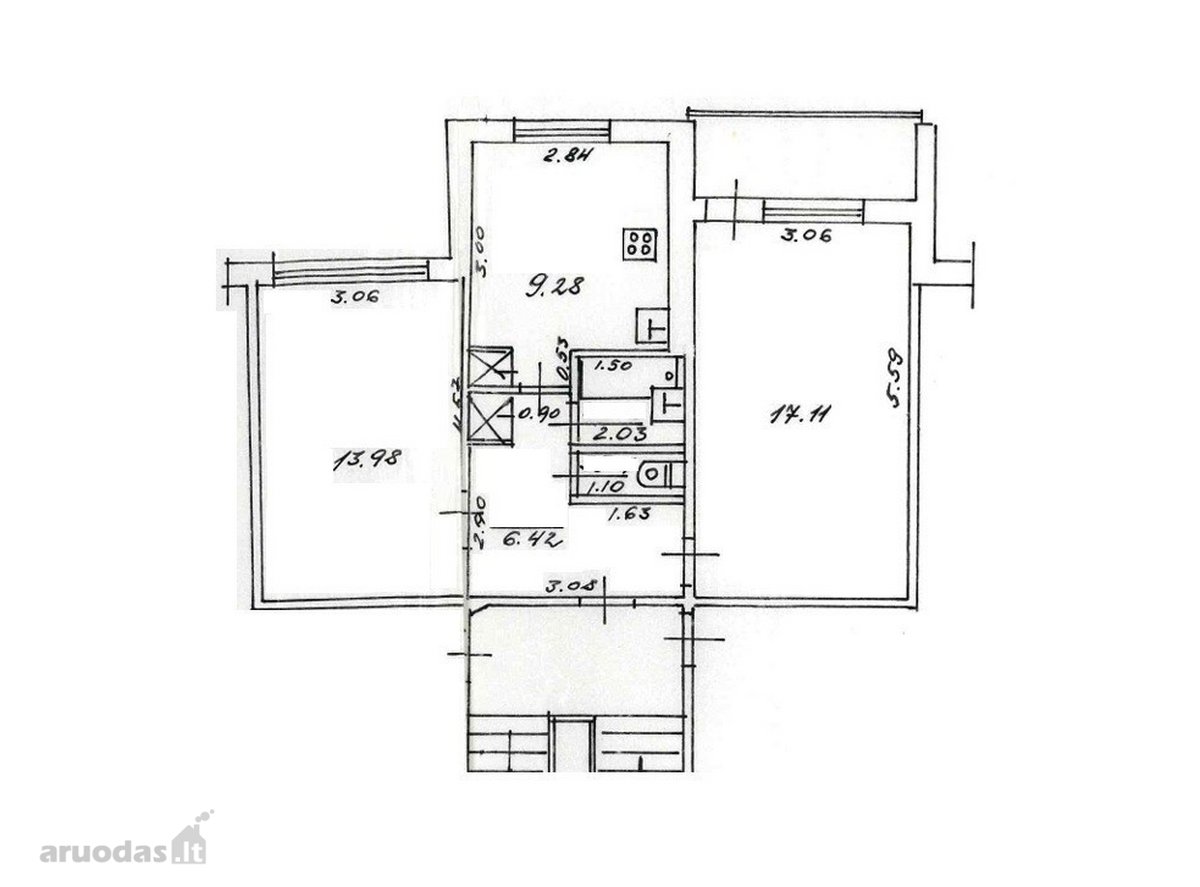 Parduodamas 2 Kambarių Butas F. Vaitkaus G., - nuotraukos Nr. 17