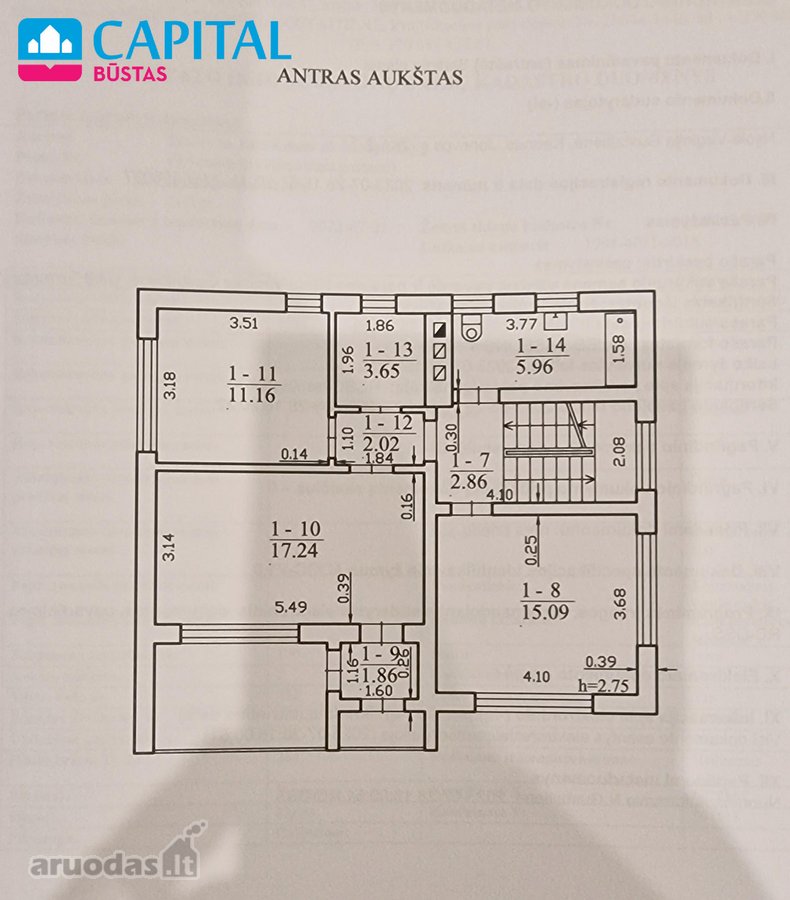 Parduodamas 175 Kv. M. Dalinės Apdailos Namas - nuotraukos Nr. 16
