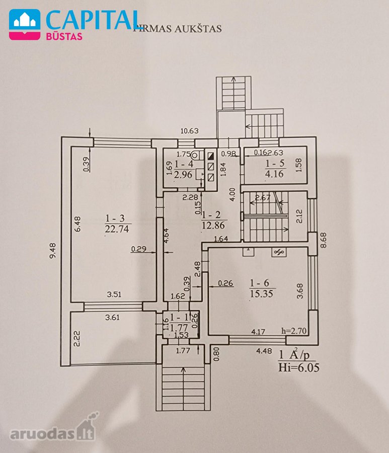 Parduodamas 175 Kv. M. Dalinės Apdailos Namas - nuotraukos Nr. 15