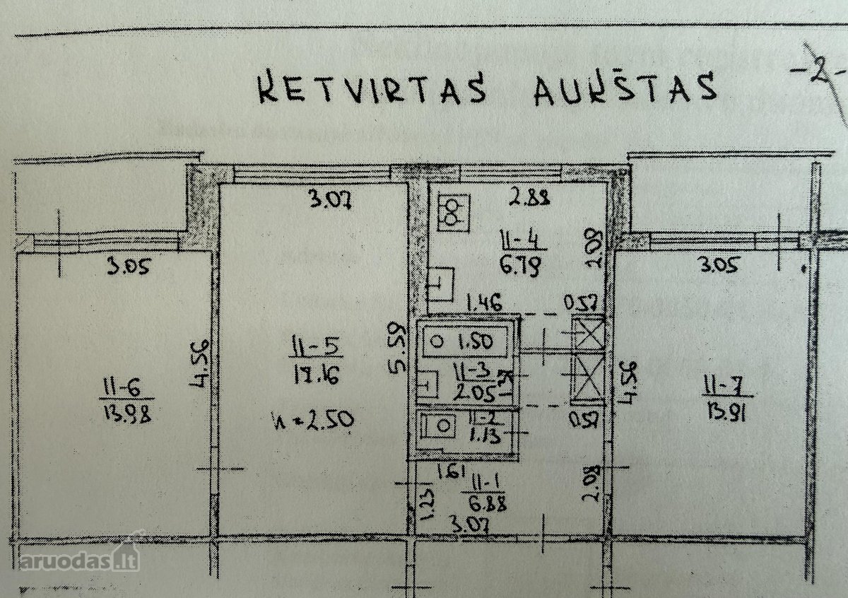Parduodamas 3 kambarių butas 4 aukšte, - nuotraukos Nr. 18