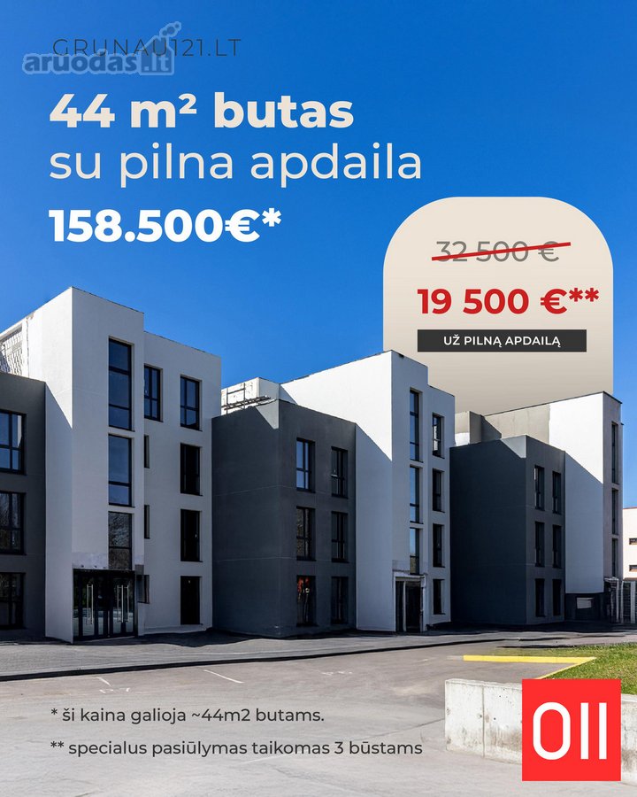 Specialus Pasiūlymas – pilna buto apdaila už