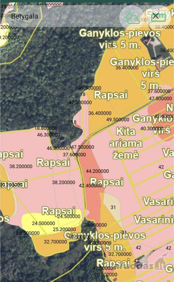 Parduodamas 6.83 ha žemės ūkio paskirties - nuotraukos Nr. 2