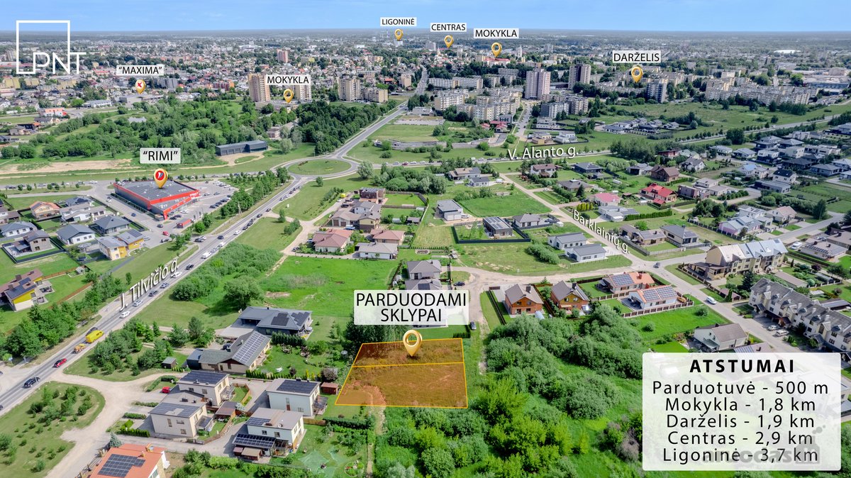 Parduodami du namų valdos sklypai