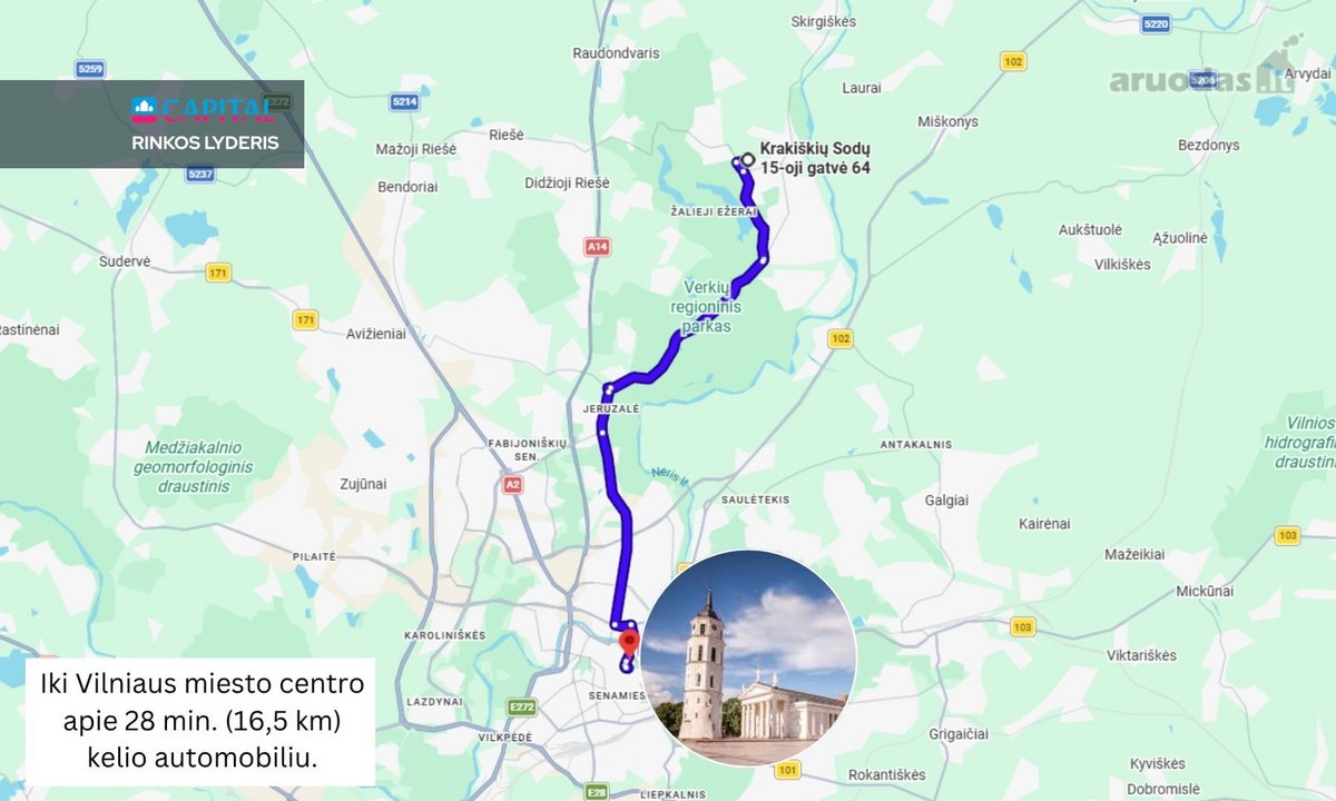 Parduodamas Namų Valdos Sklypas Šalia Verkių - nuotraukos Nr. 16