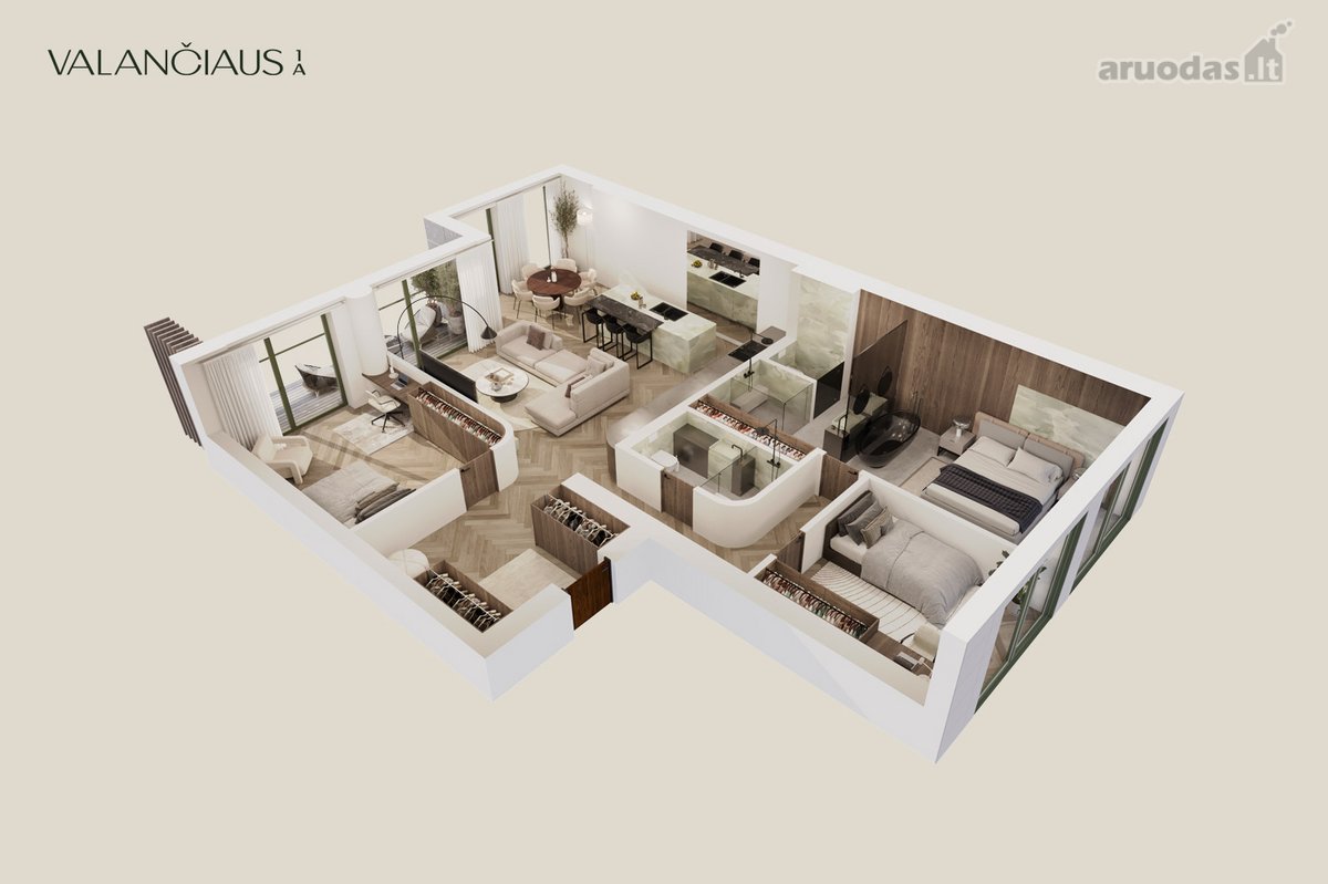 Valančiaus 1a – tai išskirtinių apartamentų - nuotraukos Nr. 4
