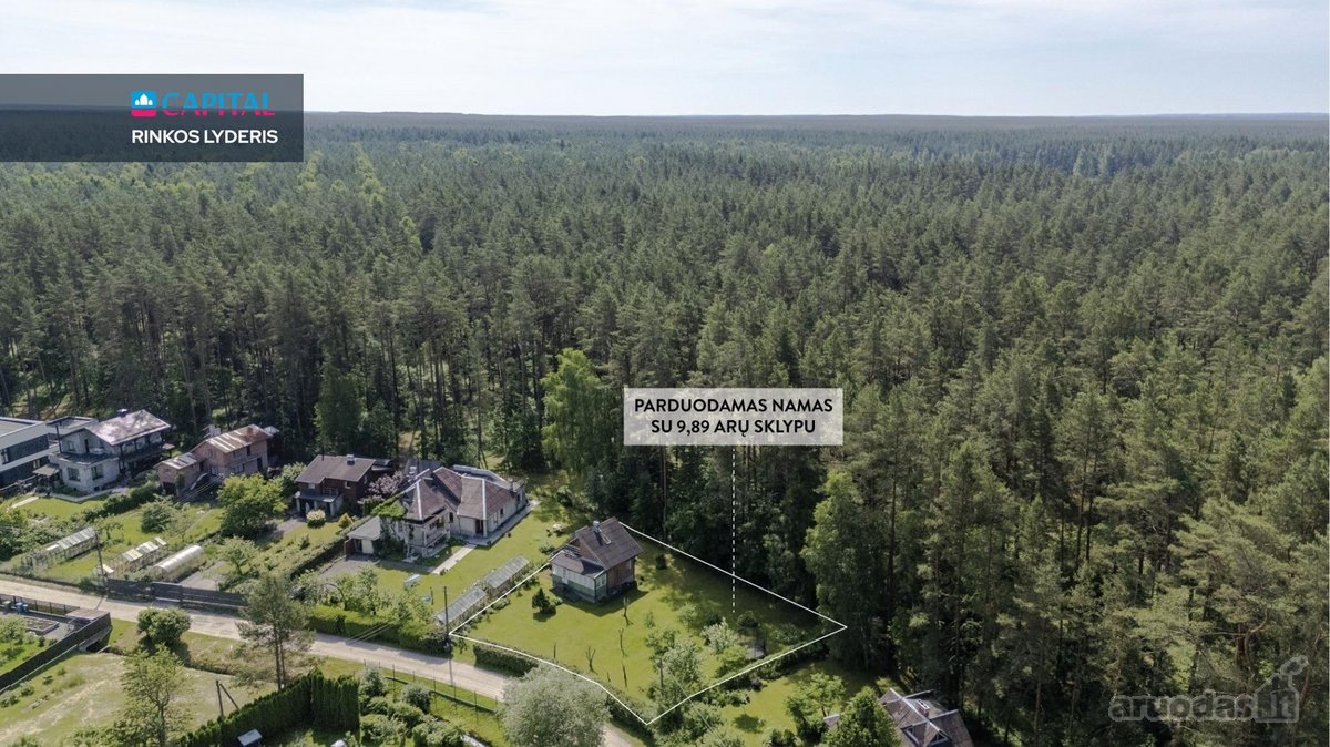 Didelis Beveik 10 Arų Sklypas Prie Pušyno