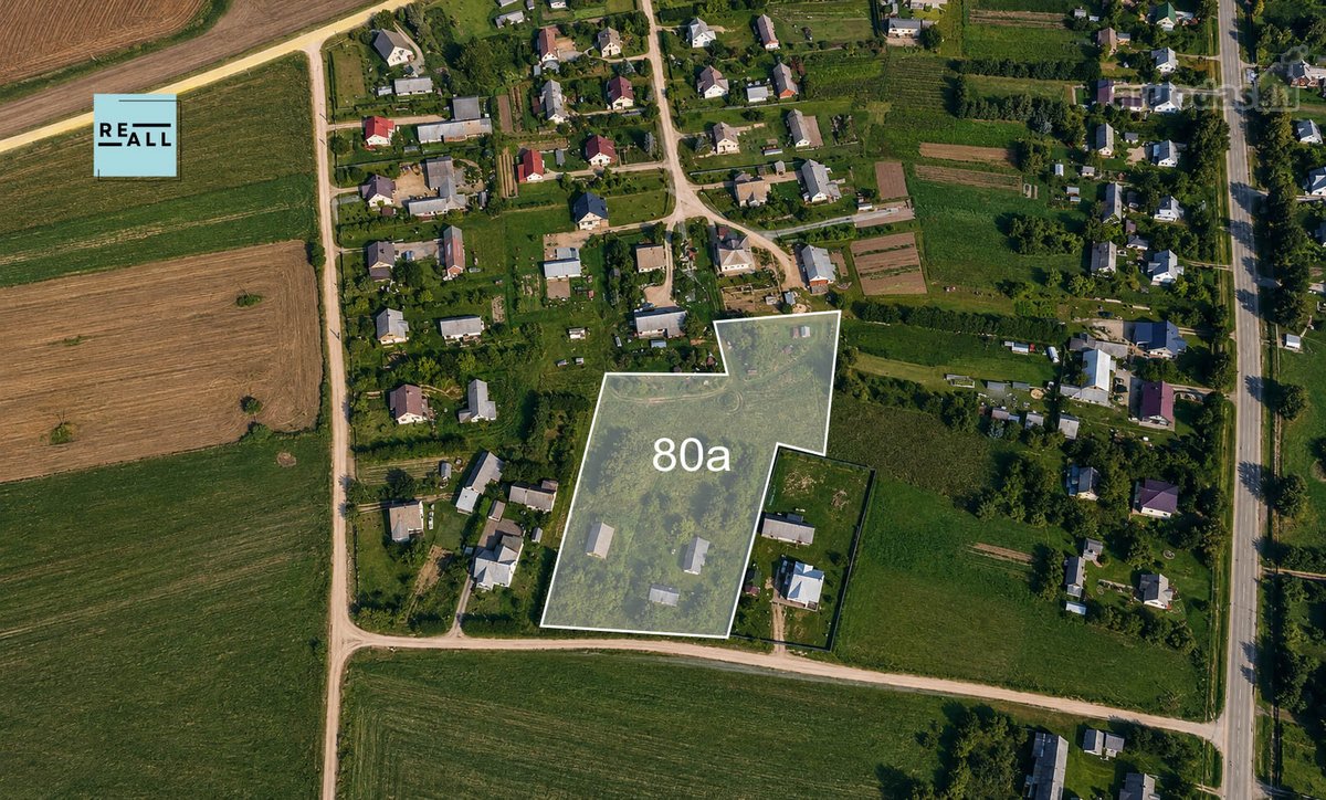 Parduodamas 80,97 Aro Sklypas 
