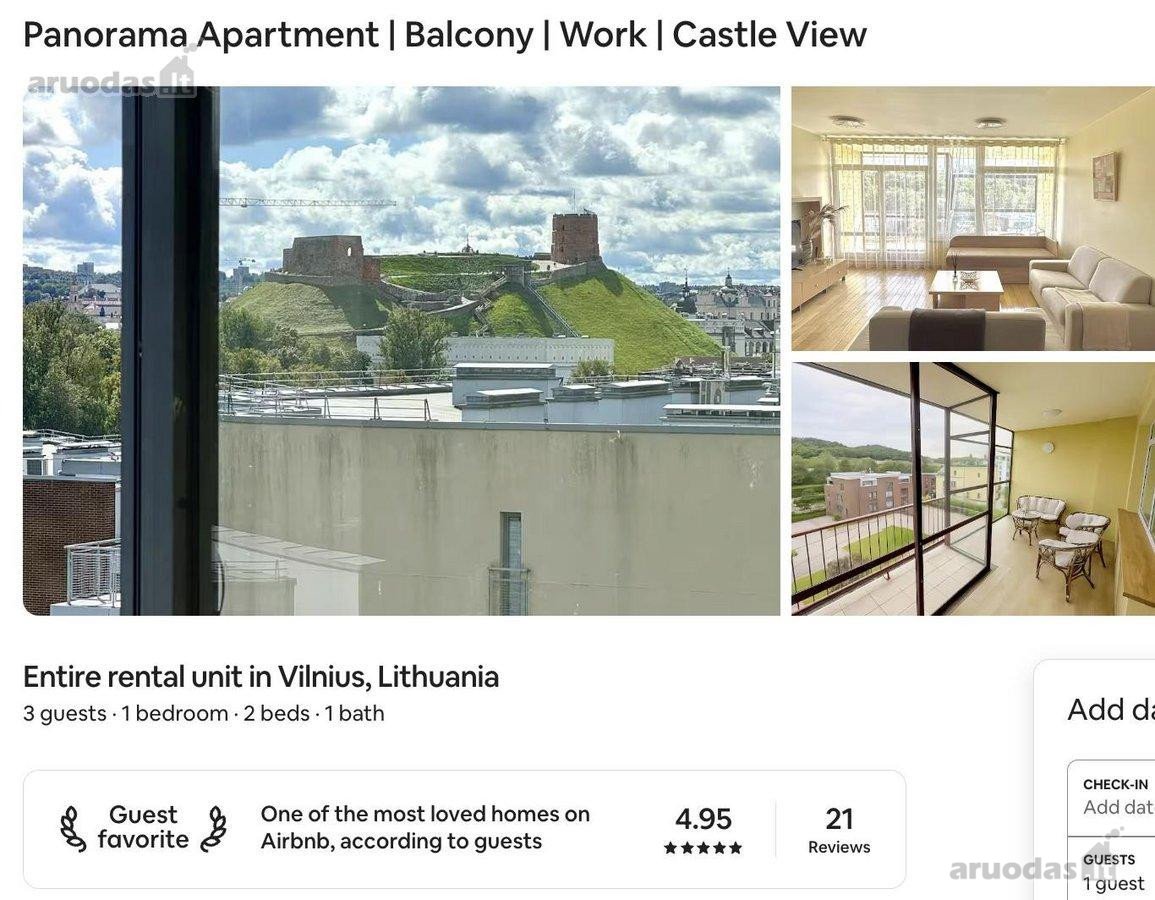  81 m² Butas Su Vaizdu Į Gedimino Pilį!