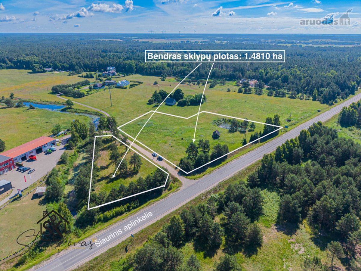 Parduodamas 1.4810 Ha Žemės Sklypų Kompleksas