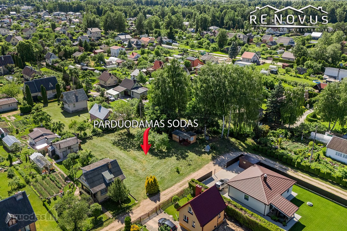 Parduodamas sodo sklypas su nameliu gamtos - nuotraukos Nr. 2