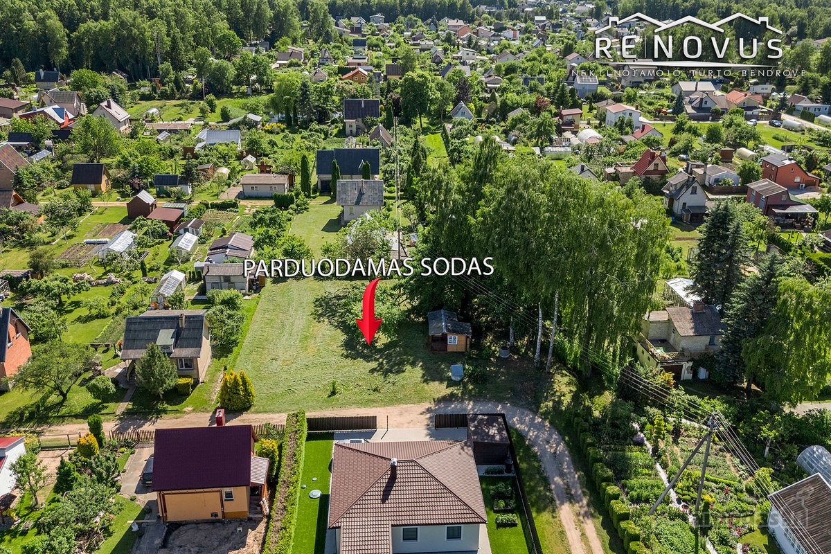 Parduodamas sodo sklypas su nameliu gamtos - nuotraukos Nr. 3