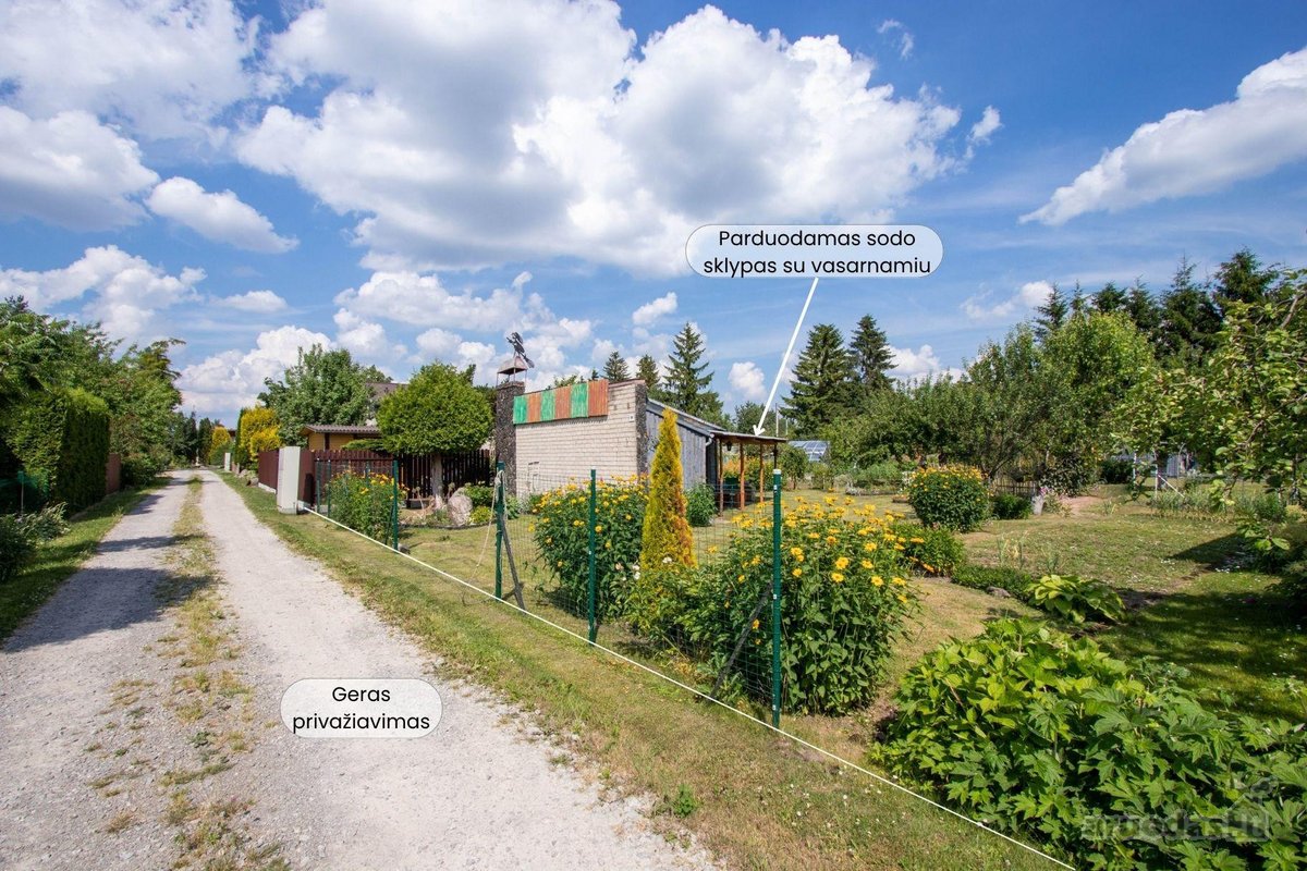 Parduodamas sodo sklypas su mūriniu 20,77 kv. - nuotraukos Nr. 13