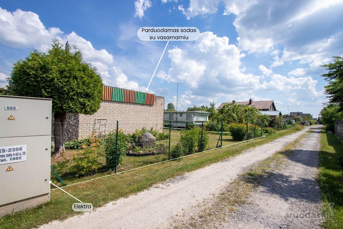 Parduodamas sodo sklypas su mūriniu 20,77 kv. - nuotraukos Nr. 12