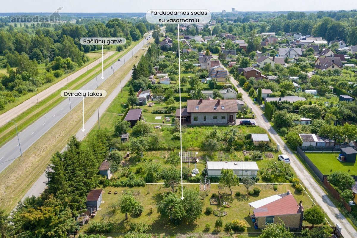 Parduodamas sodo sklypas su mūriniu 20,77 kv. - nuotraukos Nr. 14