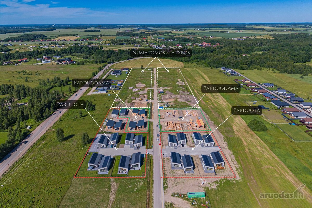 Parduodami Pilnai Įrengti A++ Klasės Namai