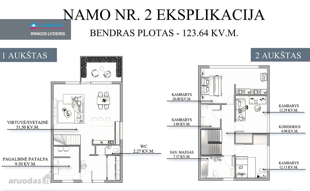 Parduodami Du Erdvūs Ir Kokybiški Kotedžai - nuotraukos Nr. 29