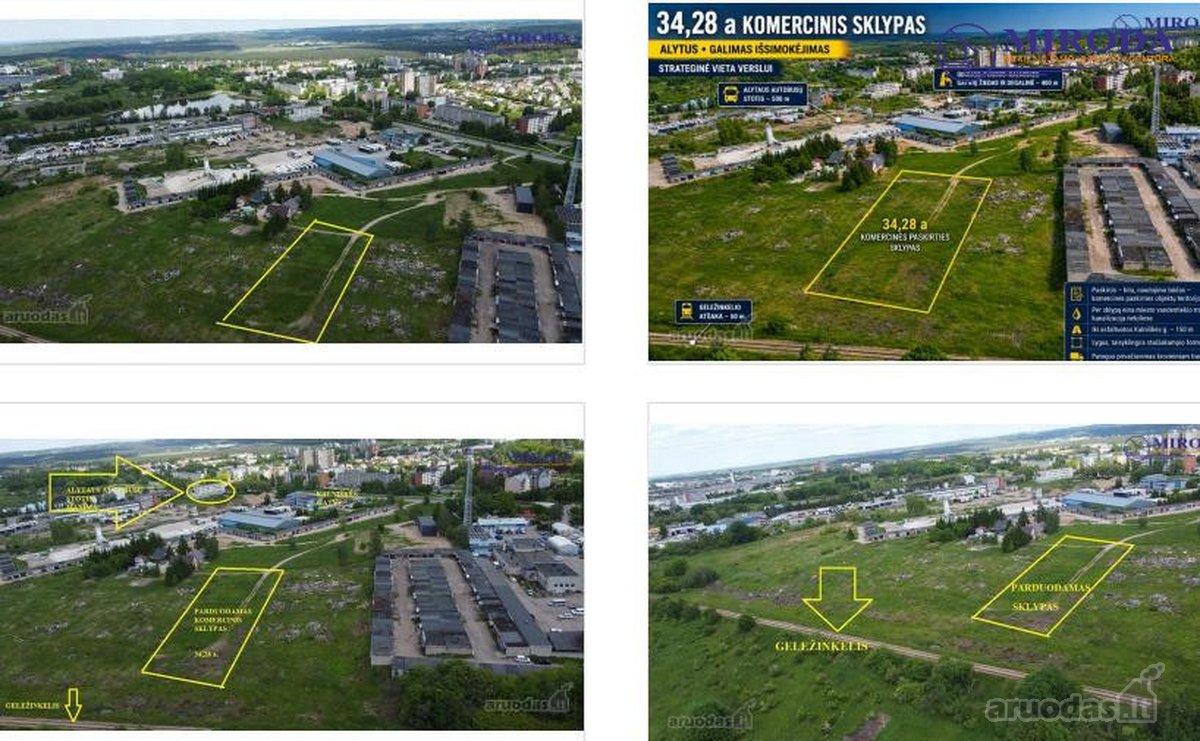 Parduodamas 34,28 a Komercinės Paskirties