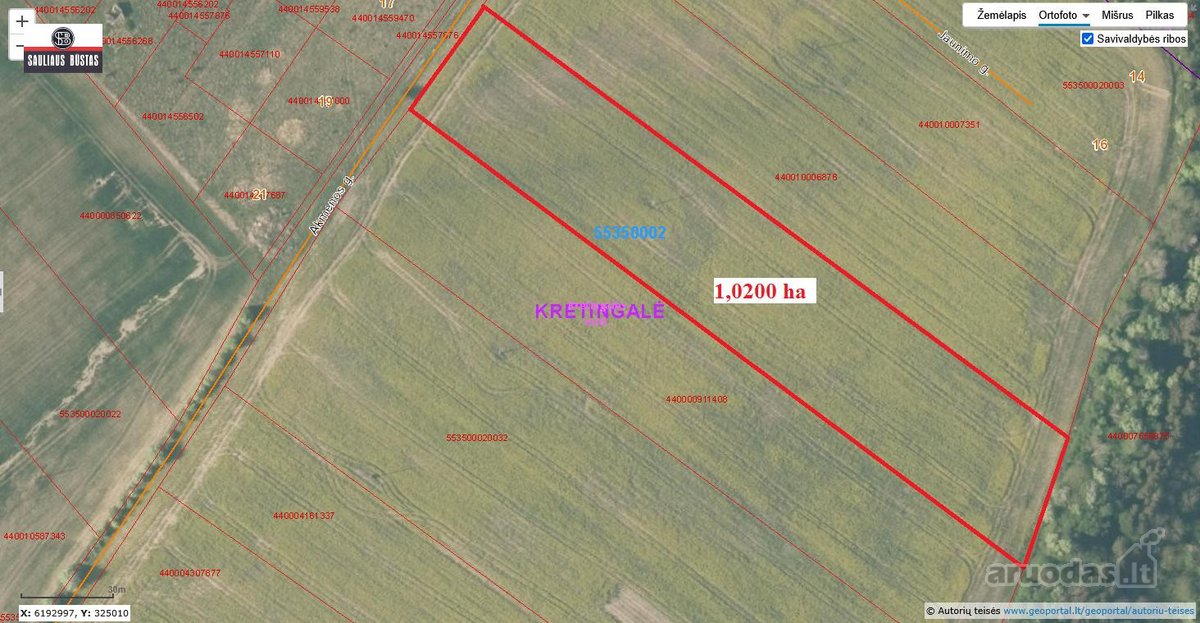 Parduodamas pigiai geroje vietoje 1,0200 ha - nuotraukos Nr. 3
