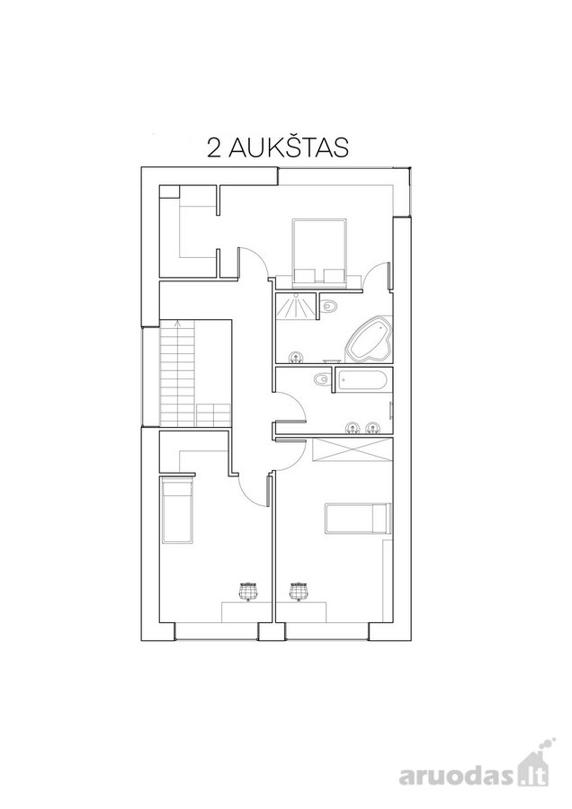 Erdvus šeimos namas šalia miško – statytas sau. - nuotraukos Nr. 22