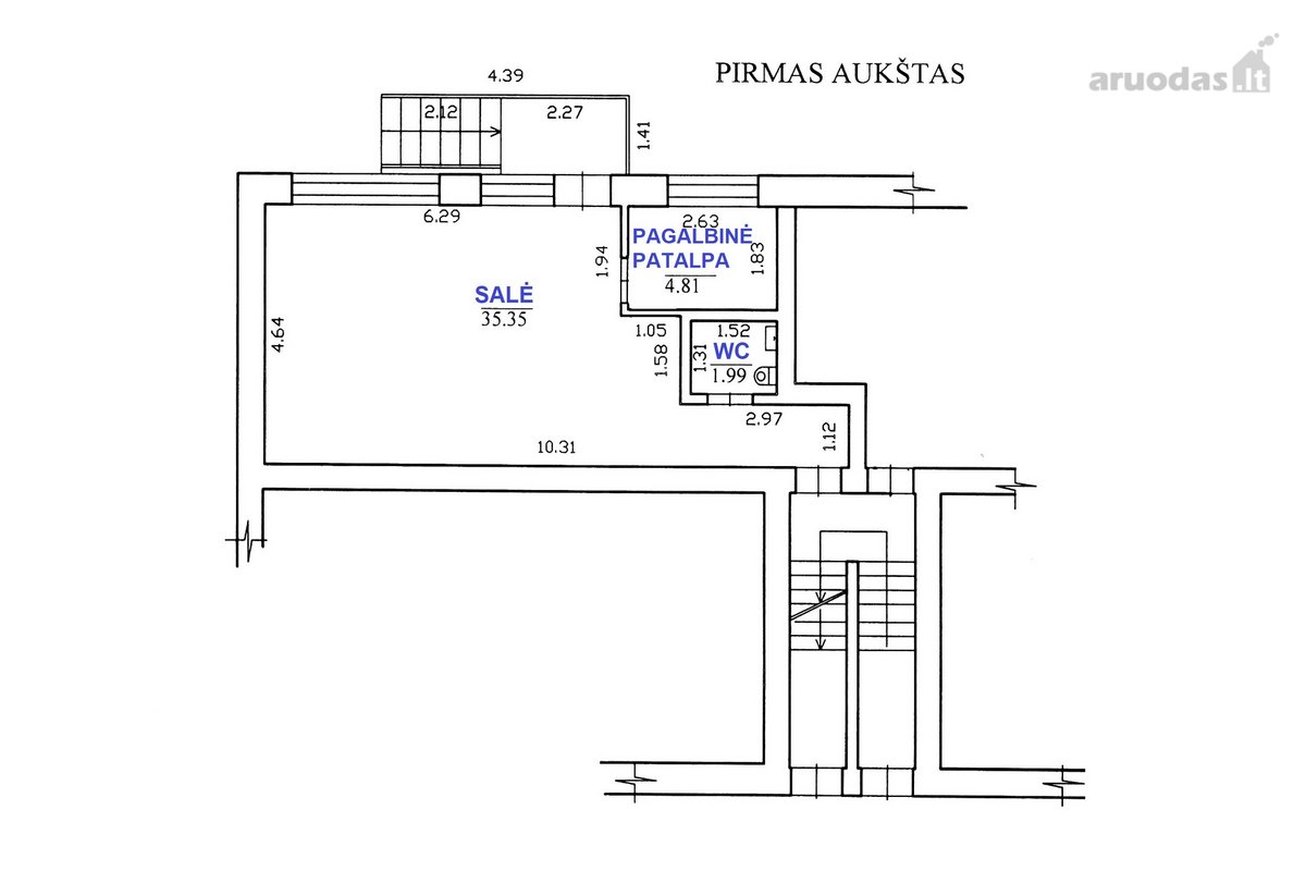 Įrengtos patalpos centre, šalia turgaus - nuotraukos Nr. 23