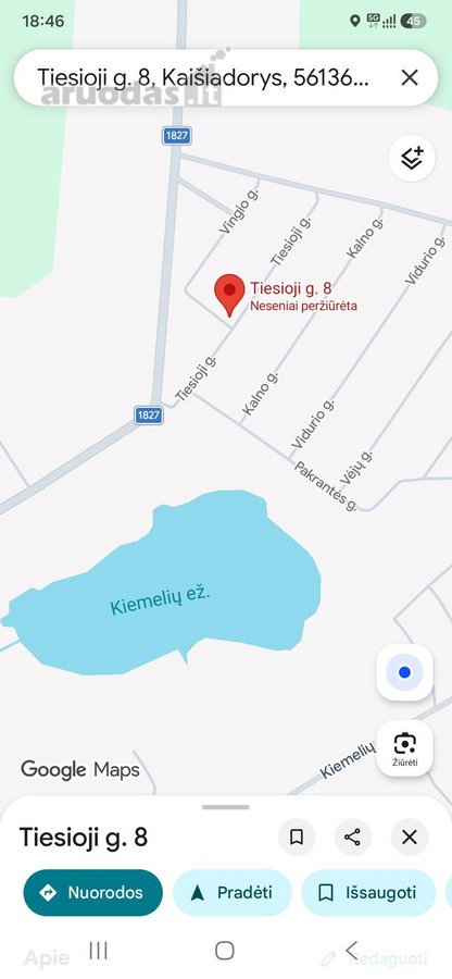Parduodamas sklypas soduose , prie Kiemelių