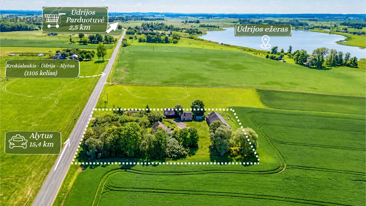 Parduodama Sodyba Su 49,61 Arų Sklypu –