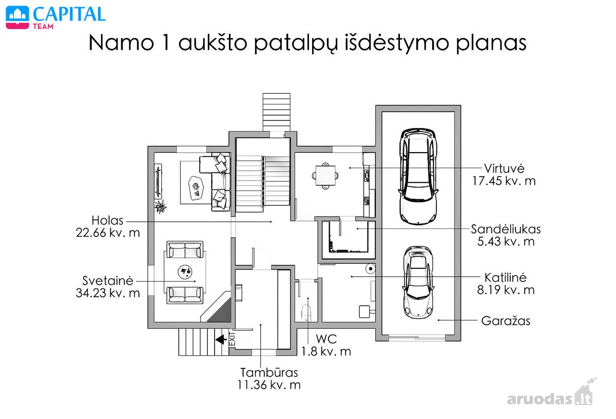 Parduodamas Dviejų Aukštų 330 Kv. M. - nuotraukos Nr. 25