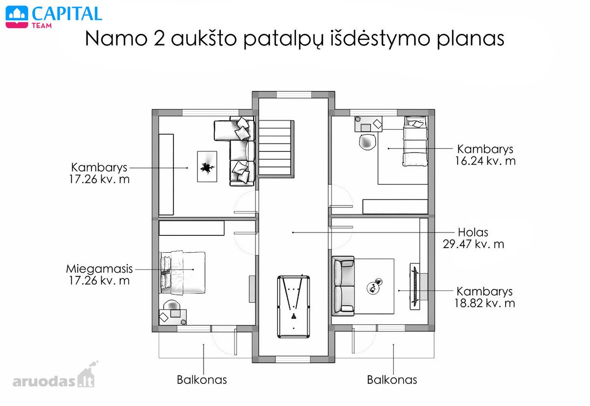 Parduodamas Dviejų Aukštų 330 Kv. M. - nuotraukos Nr. 26