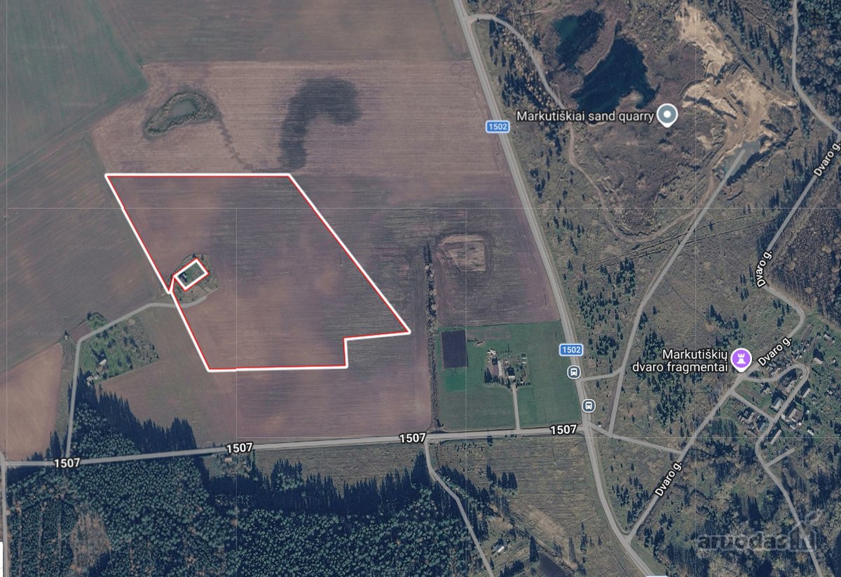 Nuomojamas 8,53 ha žemės ūkio sklypas
