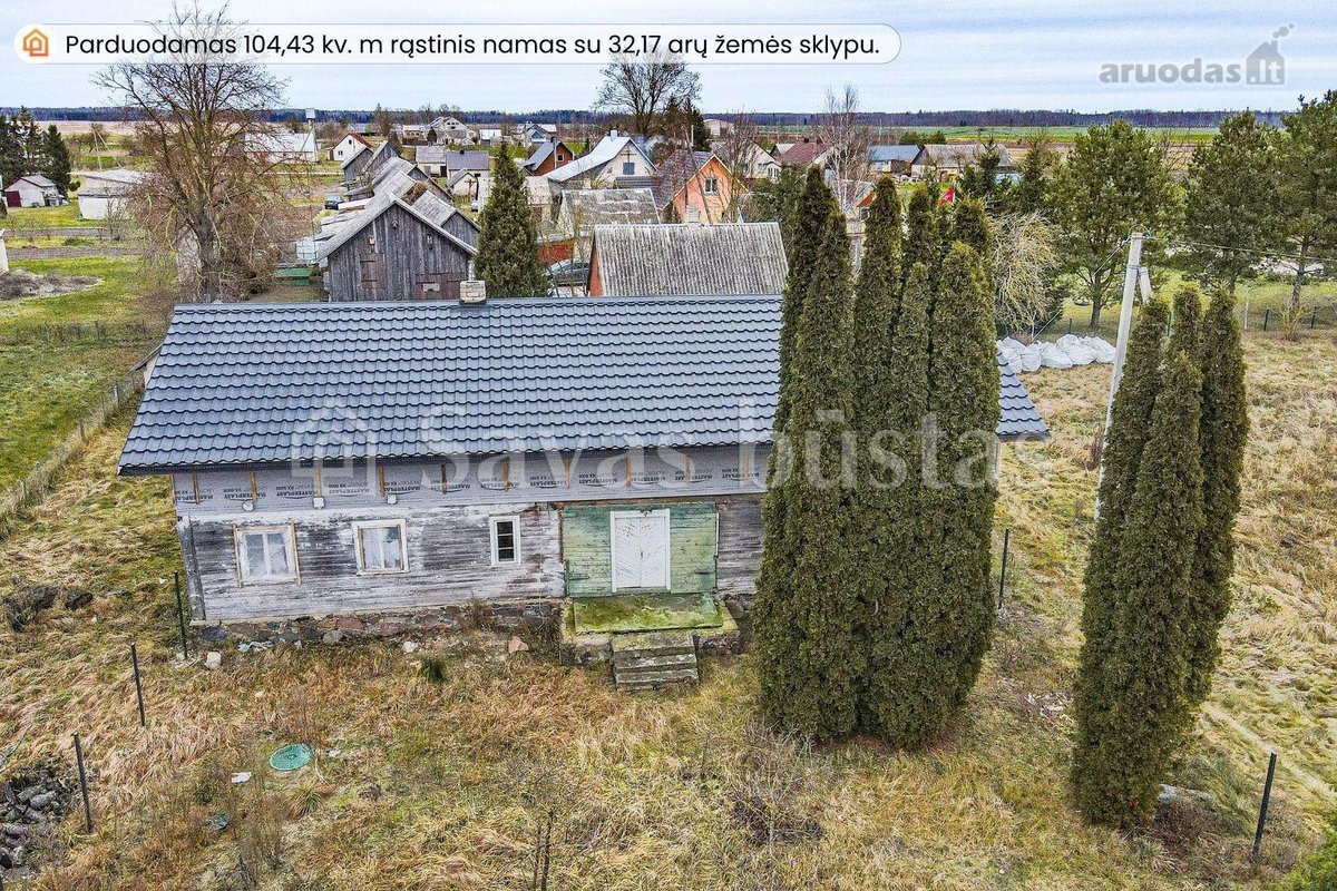 Parduodamas erdvus, rąstinis namas su 32,17 - nuotraukos Nr. 3