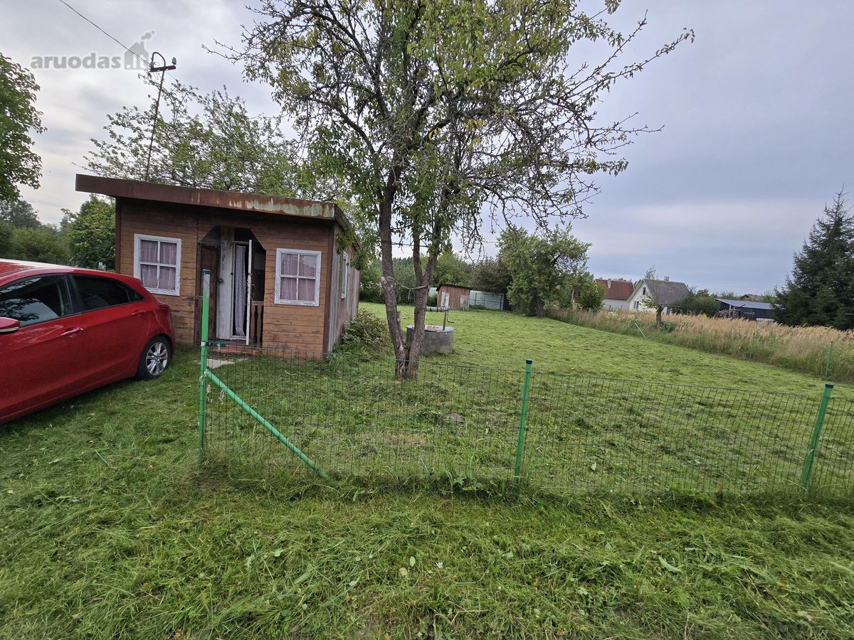 Parduodamas sodo sklypas. Sklype yra