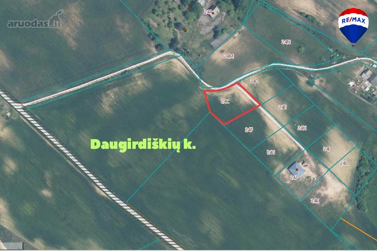 Parduodamas 20 a namų valdos sklypas Monio g. - nuotraukos Nr. 2