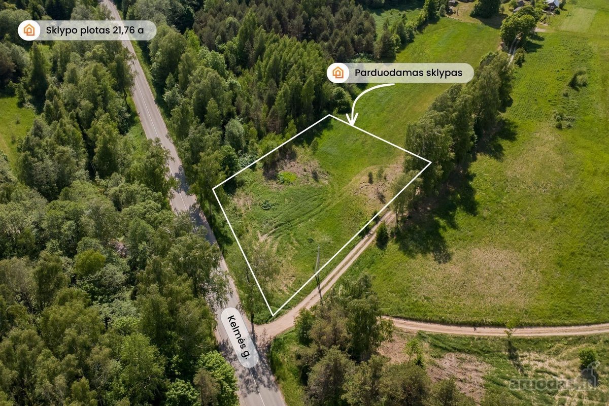 Parduodamas 21,76 aro namų valdos sklypas - nuotraukos Nr. 2