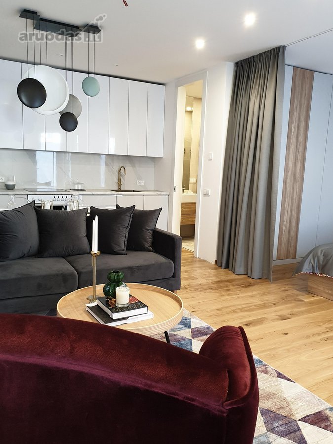 Jaukus, moderniai įrengtas vieno kambario