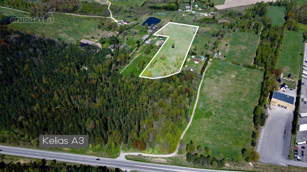 Parduodamas 2,08 ha sklypas prie Vilniaus –