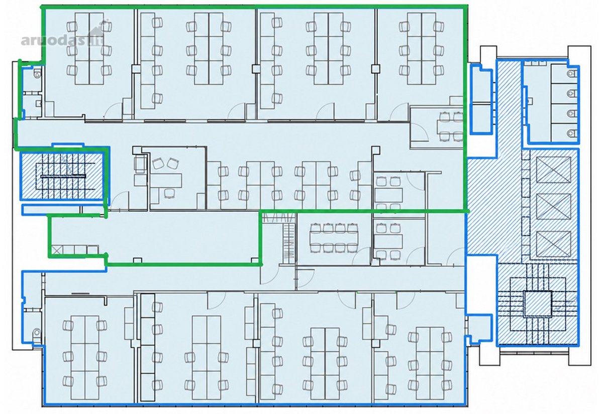 Išnuomojamos 250,6 kv. m. administracinės - nuotraukos Nr. 6