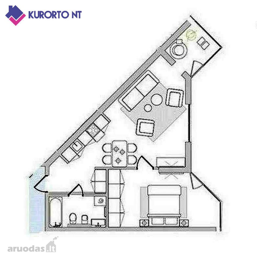 2 kambarių apartamentai Mokyklos g. - nuotraukos Nr. 13
