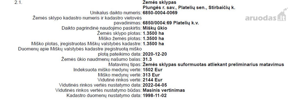 Parduodamas miškas Stirbaičių kaime - nuotraukos Nr. 4