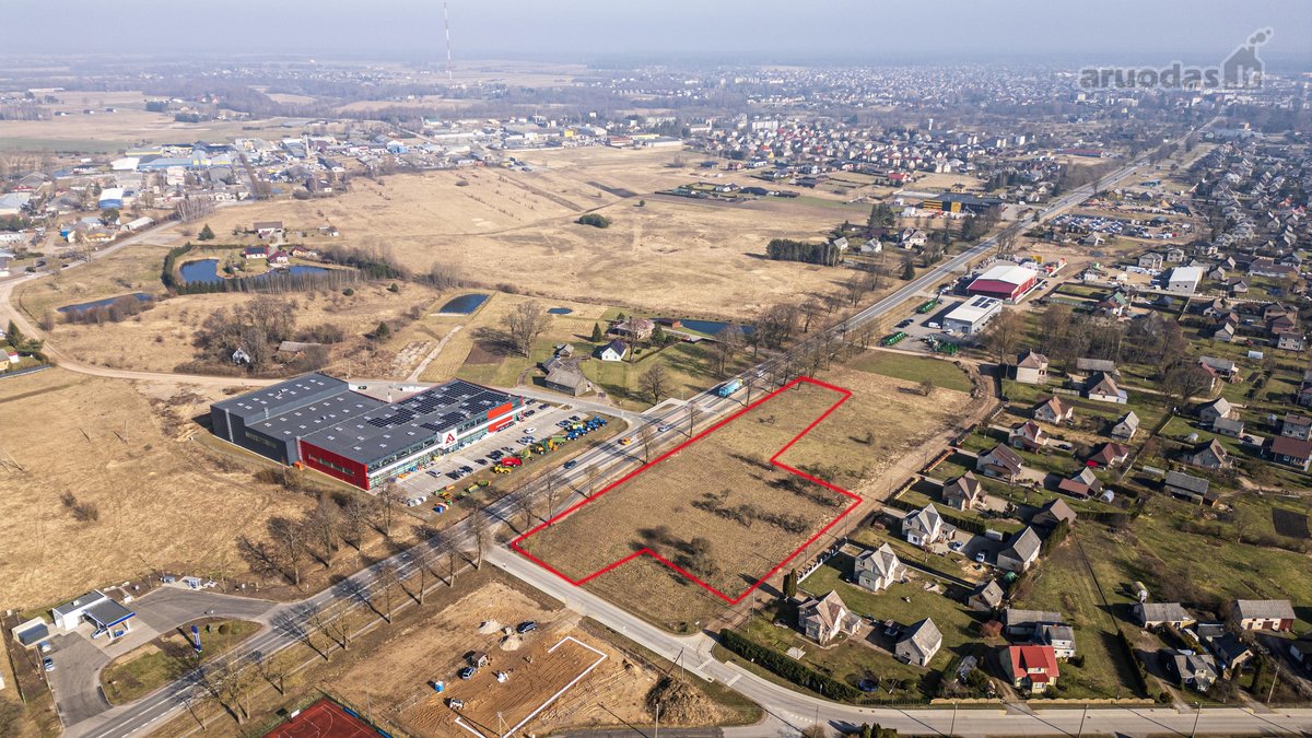 Komercinės paskirties sklypas perspektyvioje