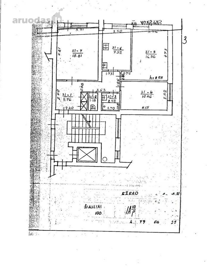 Šiaulių centre parduodamas 70,61 m², 3 - nuotraukos Nr. 4