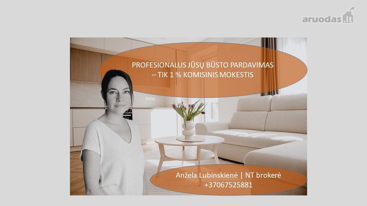 Parduodamas Erdvus 2 Kambarių Butas Ramioje, - nuotraukos Nr. 22