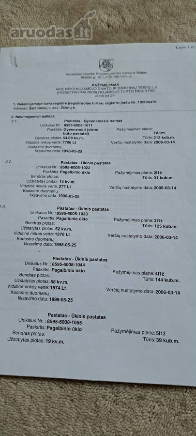 Parduodama sodyba Žižmų kaime. Yra elektra, - nuotraukos Nr. 17