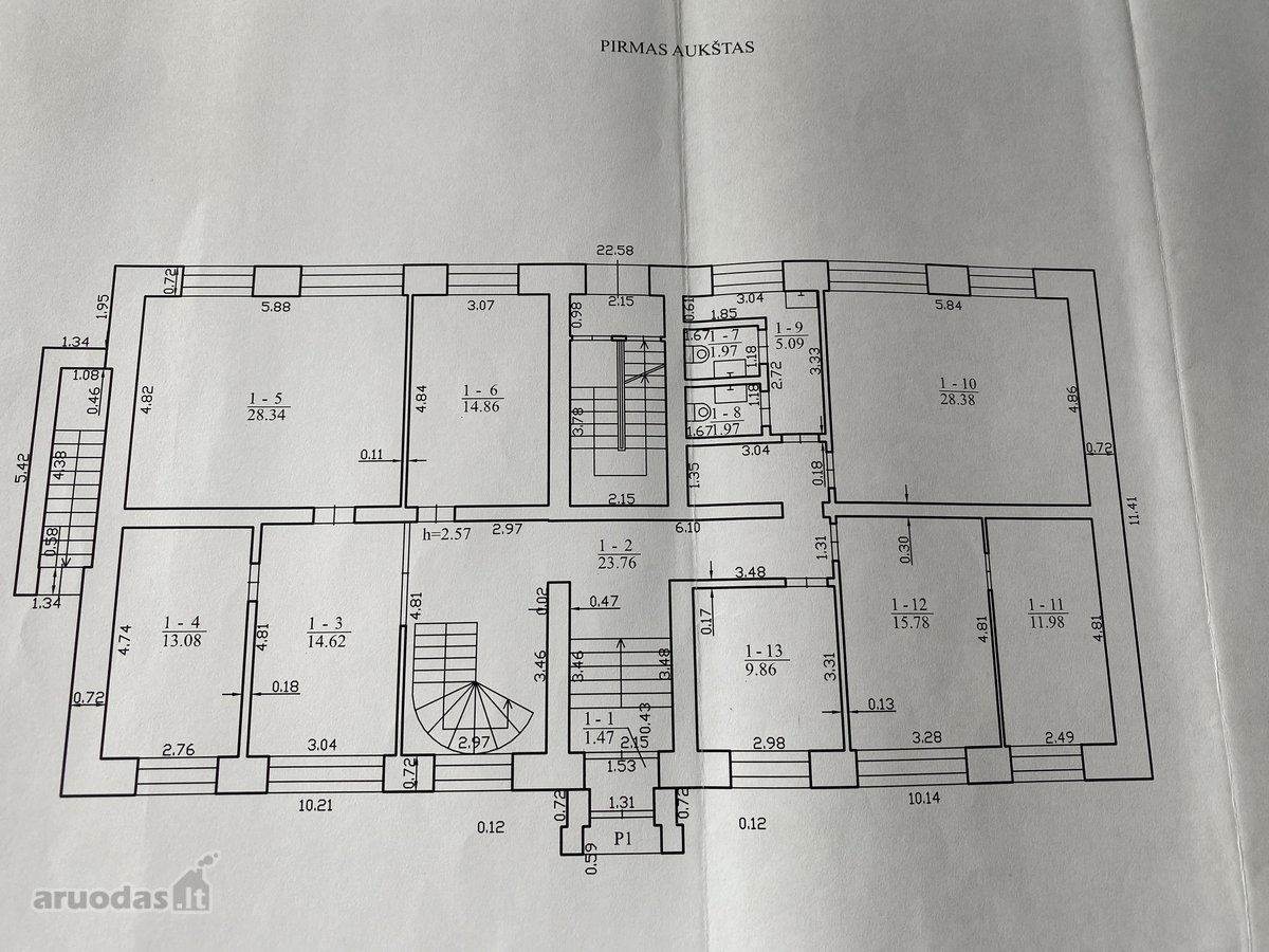 Išnuomojamos 28,38 m2 (plane 1 - 10) - nuotraukos Nr. 6