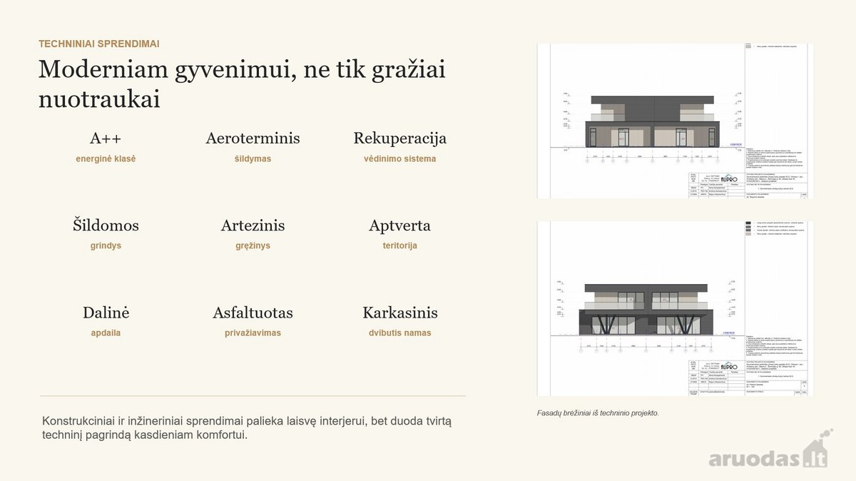 Parduodamas visas modernus A++ klasės namas - nuotraukos Nr. 23