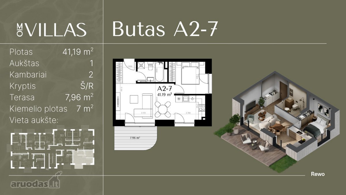 Parduodamas Kampinis Butas Su Aukštomis -4 - nuotraukos Nr. 7