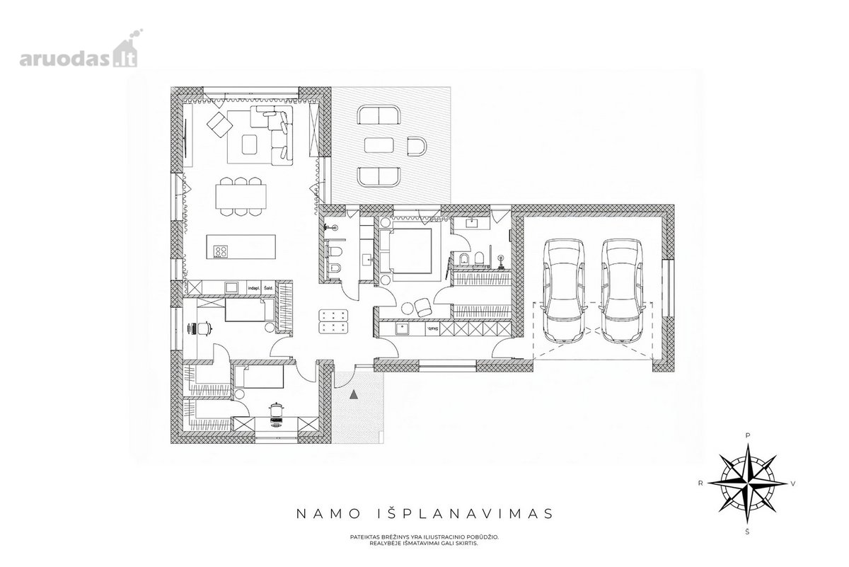 Parduodamas naujos statybos vieno aukšto - nuotraukos Nr. 15