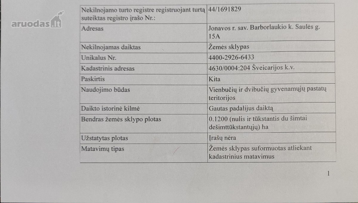 Barborlaukyje, Saulės g., parduodamas 12 arų - nuotraukos Nr. 5