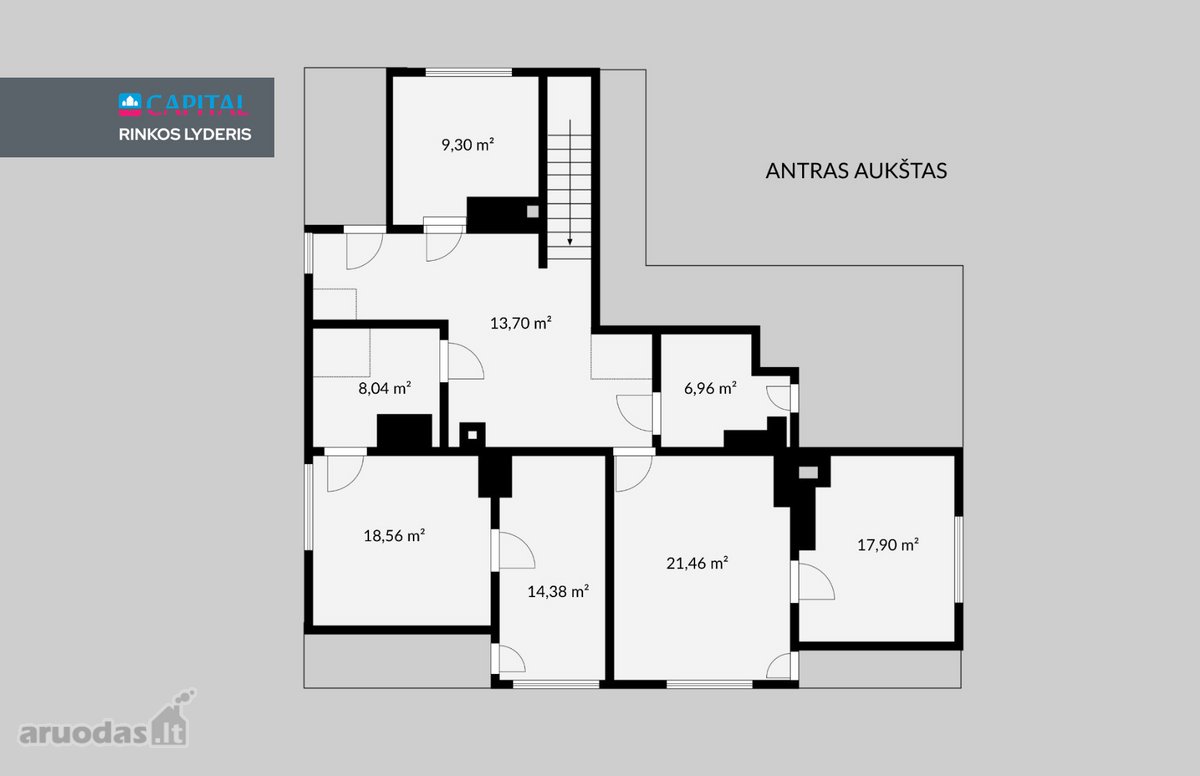 Parduodamos patalpos (845.37 kvadr. m.) - nuotraukos Nr. 21